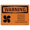 Signmission OSHA WARNING Sign, Radiation Equipment Produces, 14in X 10in Rigid Plastic, 14" W, 10" H, Landscape OS-WS-P-1014-L-12357 - alternate 1